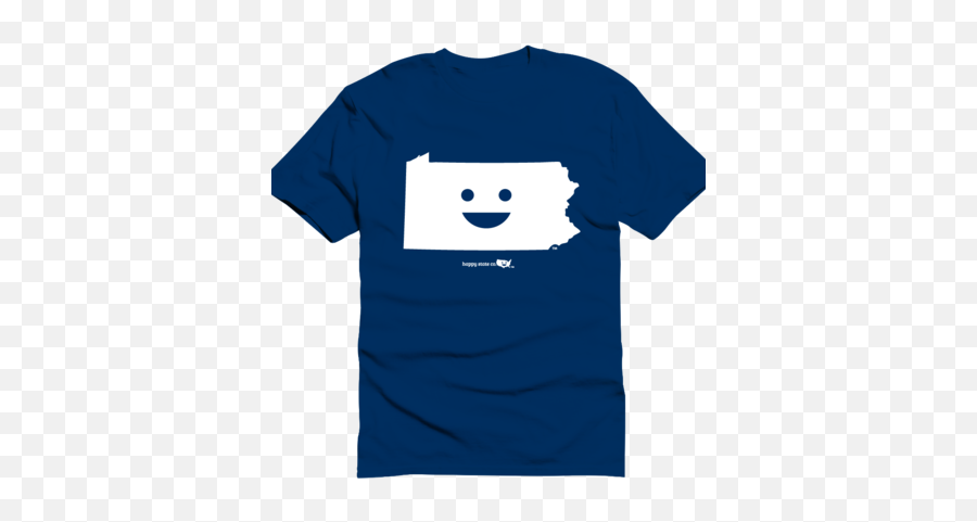 Happy State Co Louisiana Happy State T - Shirt Happystateco Short Sleeve Emoji,Emoticon For Navy