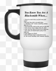 Travel Mug - Pomeranian Dog Mug Emoji,Blacksmith Emoji Png