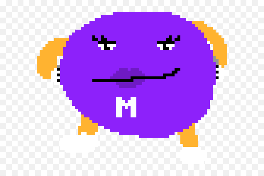 Purple Mu0026m Pixel Art Maker - Pixel Art Emoji,Grape Emoticon