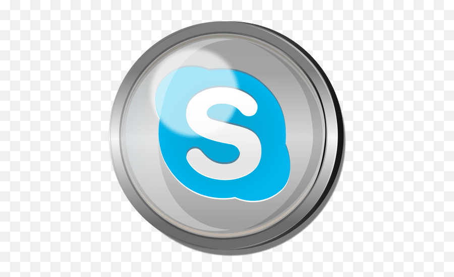 Skype Round Metal Button Transparent Png U0026 Svg Vector Emoji,Donuts Skype Emoticon