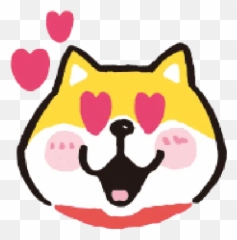 Shiba Emoji Whatsapp Stickers - Happy,Shiba Emoji