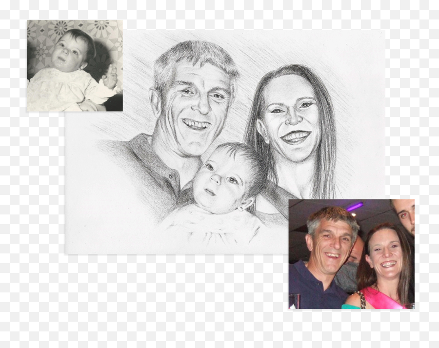 Commission A Portrait Drawing From Photos - Paula Hightower Emoji,How To Draw Portraits With Two Emotions