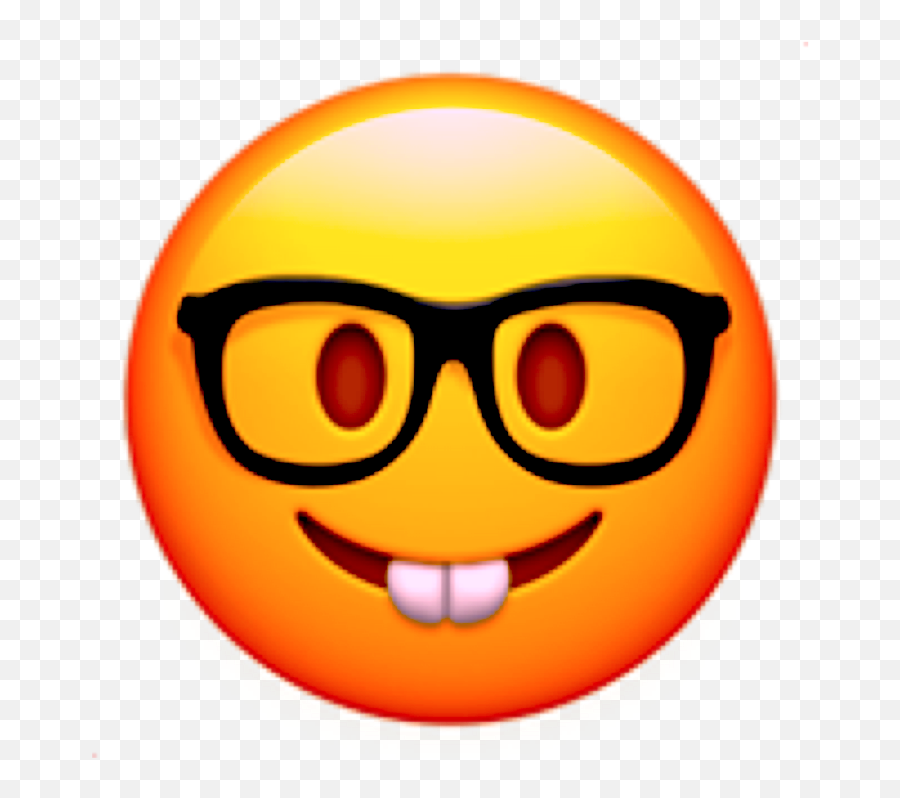 Poulpix Emoji,Glasses Nerd Emoji Poulpix Emoji,Glasses Nerd Emoji