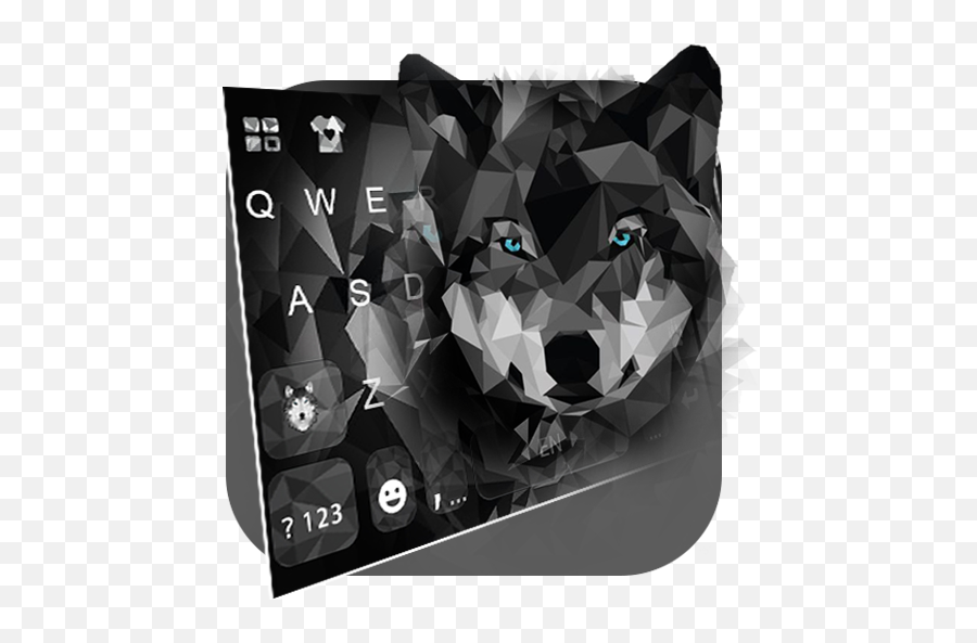 Download Polygon Wolf Keyboard Theme On Pc U0026 Mac With - Northern Breed Group Emoji,Wolf Emoji Facebook