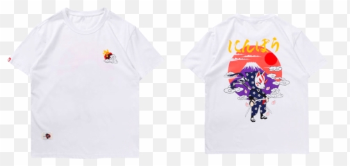 Fox Samurai Tee U2013 White Emoji,Samurai Emoji