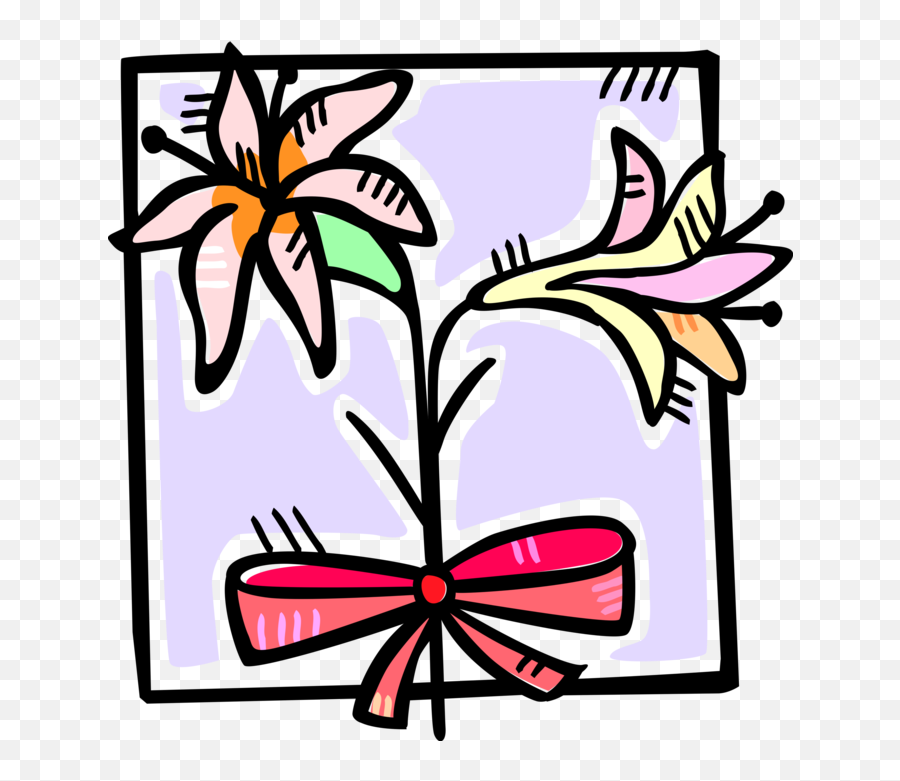 Easter Lily Symbol Of Resurrection - Vector Image Emoji,Flower Emoticons Group