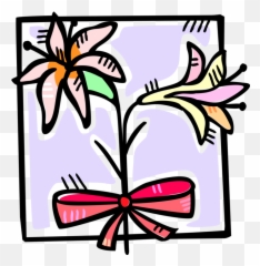 Easter Lily Symbol Of Resurrection - Vector Image Emoji,Flower Emoticons Group