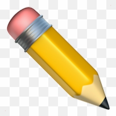 Pencil Pen Emoji Emoticon Sticker - Pencil Emoji Apple,Pencil Emoji