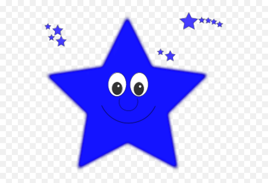Free Star Face Cliparts Download Free - Blue Star With Face Emoji,Blue Star Emoji