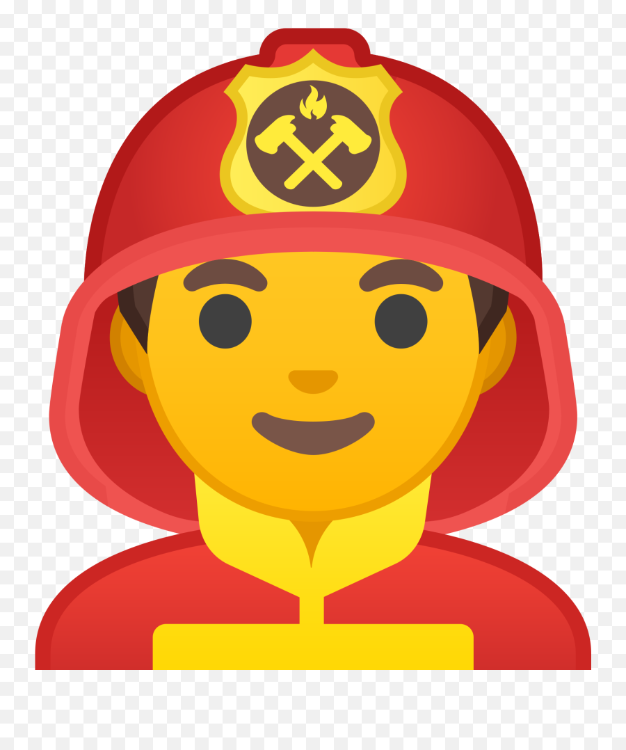 Man Firefighter Icon Noto Emoji People Profession Iconset - Firefighter Emoji,Detective Hat Emoji