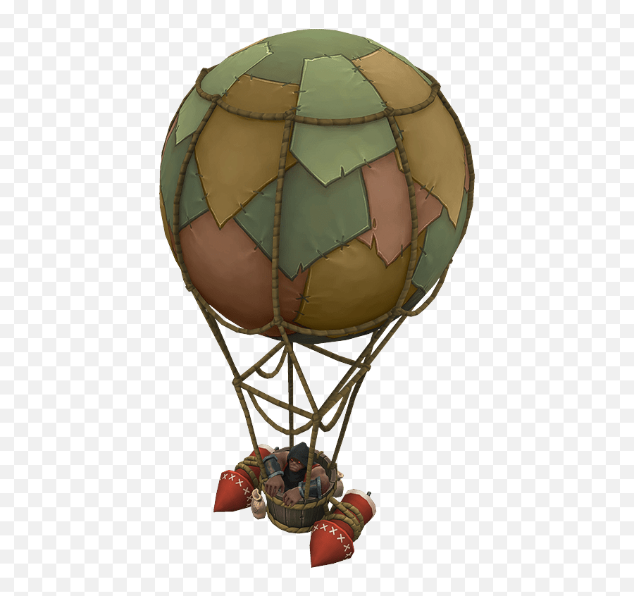 Hot Air Balloon In Game Png Image With - Hot Air Balloon Emoji,Hot Air Balloon Emoji