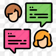 Chatting - Free People Icons Icono De Chat Png Emoji,People And Chat Bubble Emoji