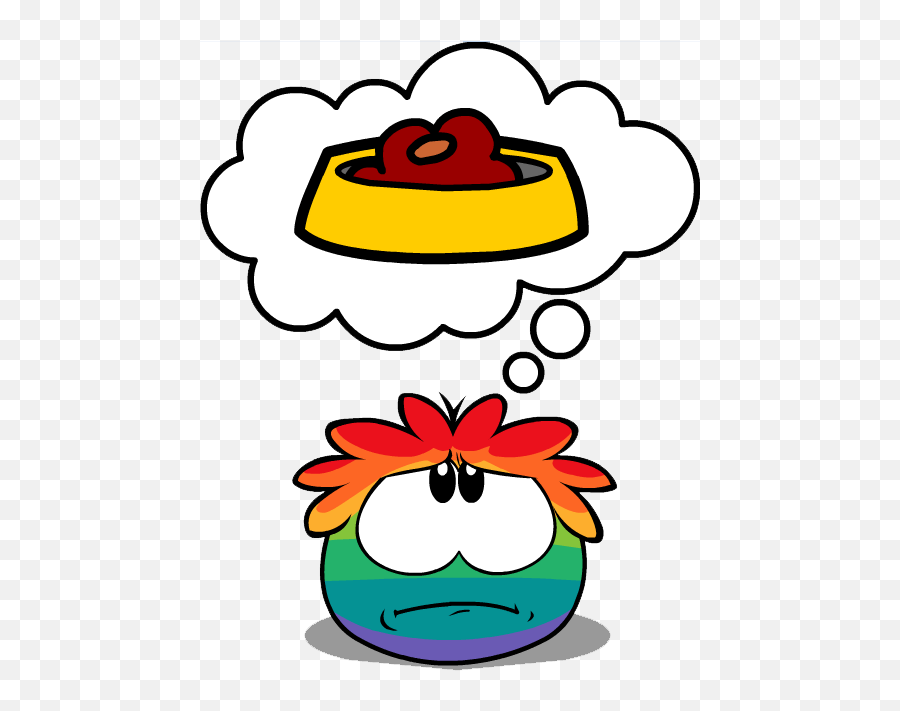 Download Free Png Image - Hungry Rppng Club Penguin Wiki Puffle Black Club Penguin Emoji,Emoticon Club Penguin Puffle