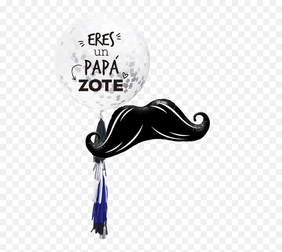 Un Gigante De Bigote - Globos Del Dia Del Padre Png Emoji,Emojis De Bigote