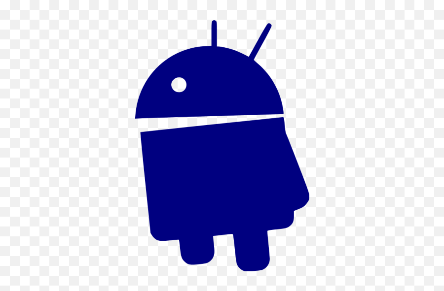 Navy Blue Android 5 Icon - Android Icon Png Black Emoji,Emoticon X Envelope Android