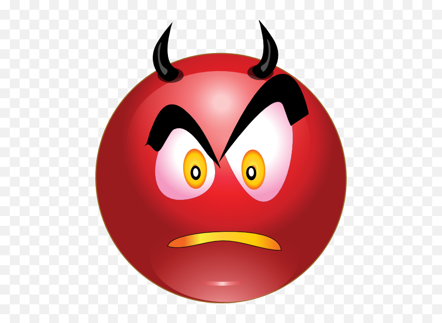 Emoticon - Clip Art Library Big Angry Face Emoji,Demon Emoji