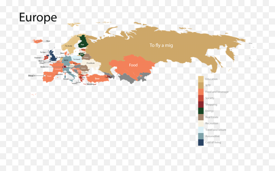 The Most Googled Products In Every Country In One Crazy Map - Eastern Europe And Central Asia On Map Emoji,Africa Continent Map Emoji