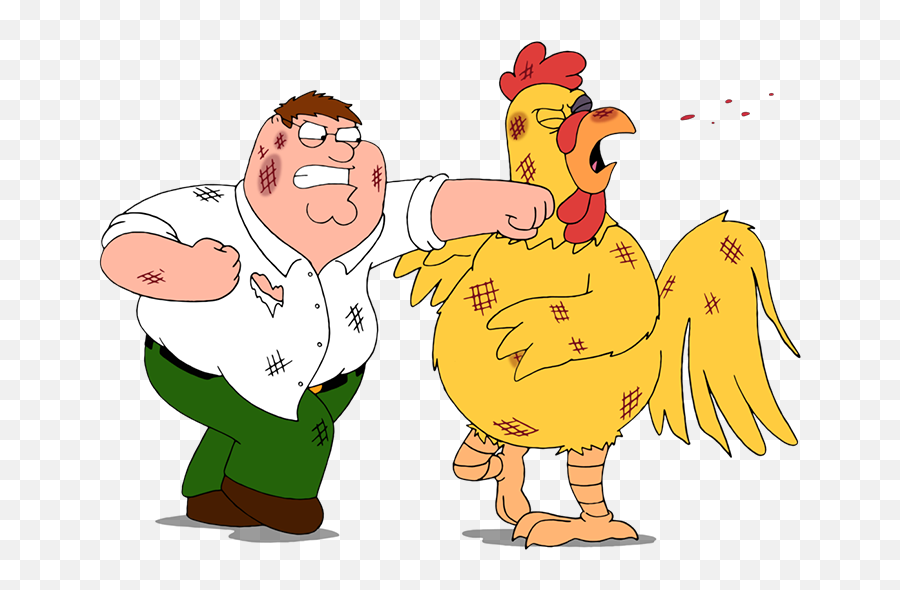 Family Guy Yourself - Peter Griffin Fighting Chicken Emoji,Fight Me Emoji