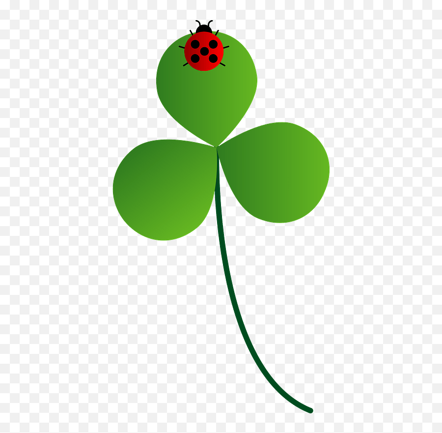 Ladybug On Leaf Clover Clipart - Png Download Full Size Clover Emoji,Emojis Png Clover