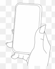 Smart Phonehandfemaleblankscreen - Free Image From Hand Holding Phone Transparent Cartoon Emoji,Flip Phone Emoticon