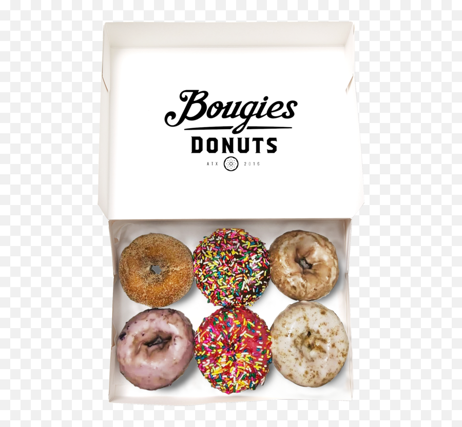 Assorted Cake Donut Bougies Donuts Box 6ct - Delivered In Minutes Bougie Donuts Emoji,Facebook Emoticons Donuts