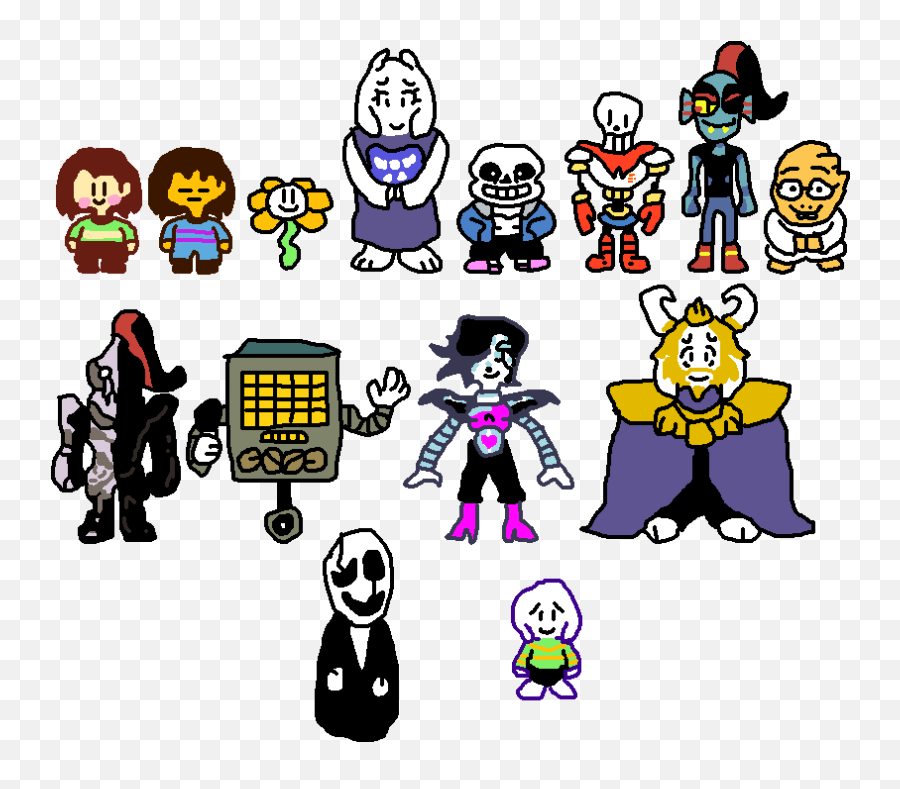 Undertale картинки персонажей