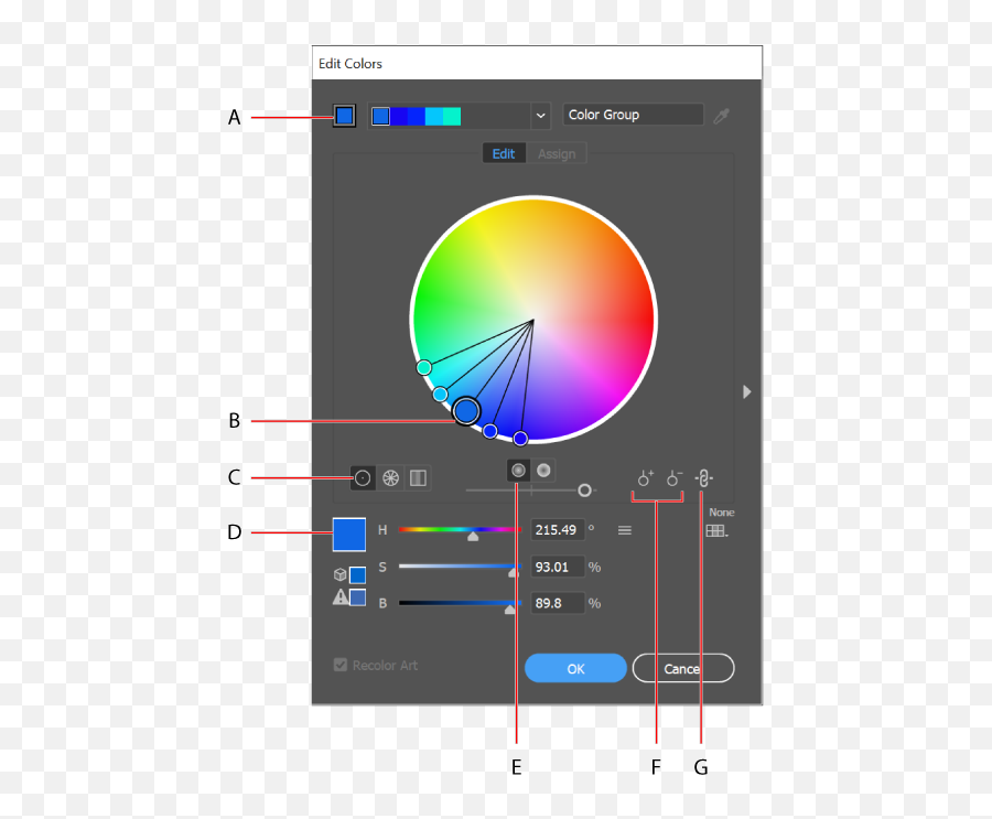 Work With Color Groups In - Circulo Cromatico En Illustrator Emoji,Posterization Onjects, Color Emotion