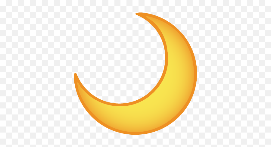Download Crescent Moon - Emoji Crescent Yellow Moon Transparent,Blue Moon Emoji