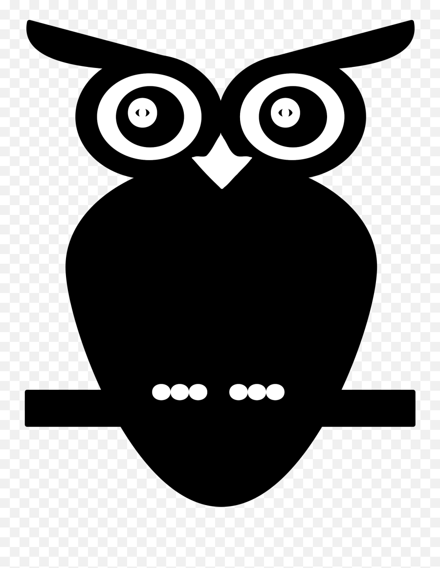 Black - Black And White Owl Png Emoji,Furvilla Emoticon