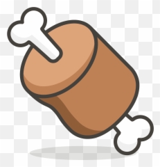 Meat - Meat Bone Emoji,Meat Emoji