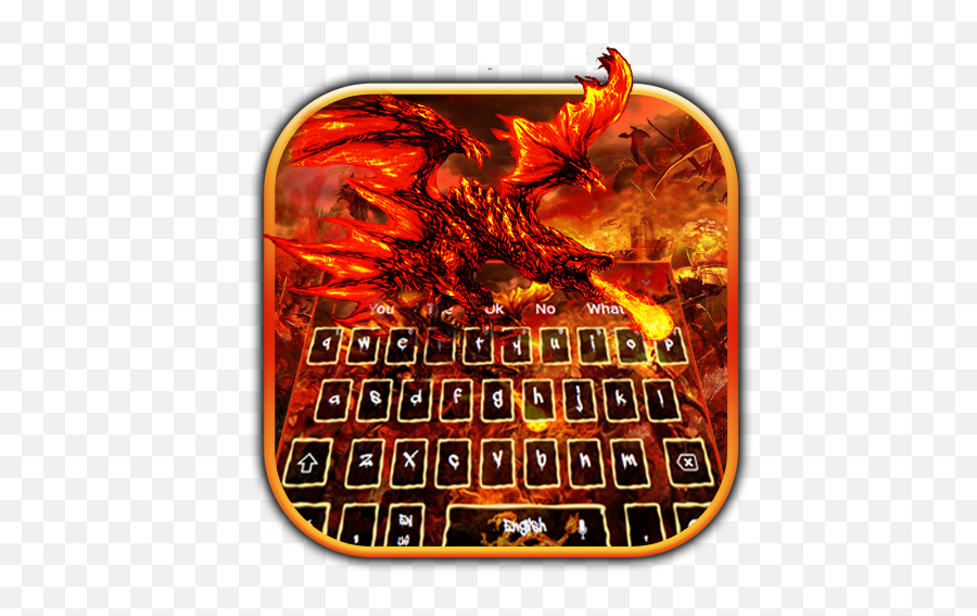 Bloody Fire Dragon Keyboard Theme - Computer Hardware Emoji,What Do Dragon Emojis Mean