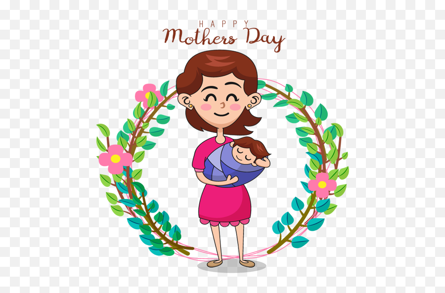 Mothers Day Card Sticker Download Apk - Day Cartoon Png Emoji,Mother's Day Emoji
