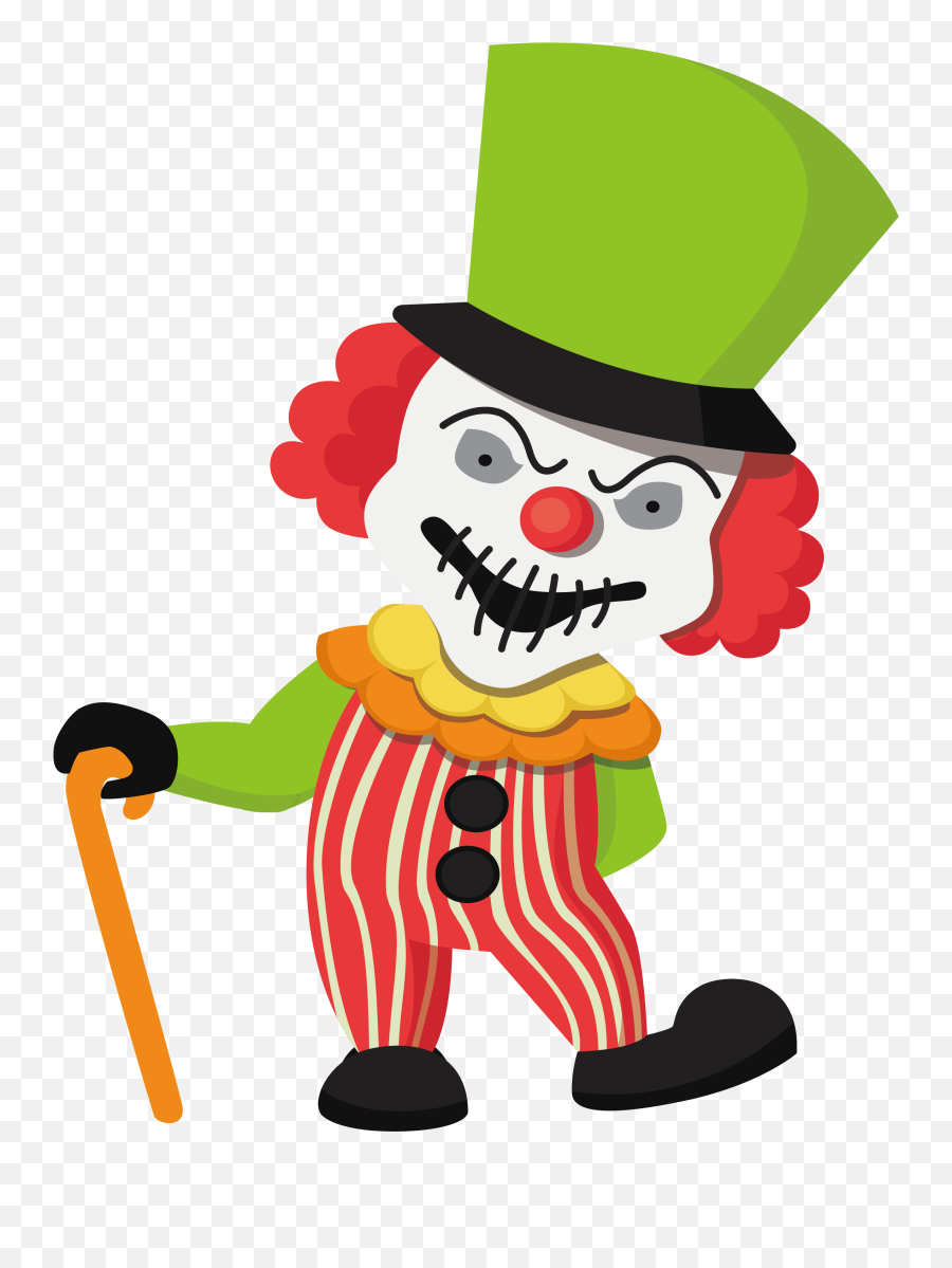 Clown Clipart Halloween - Clown Illustration Halloween Png Halloween Clown Clipart Emoji,Emoji Halloween Costume Target
