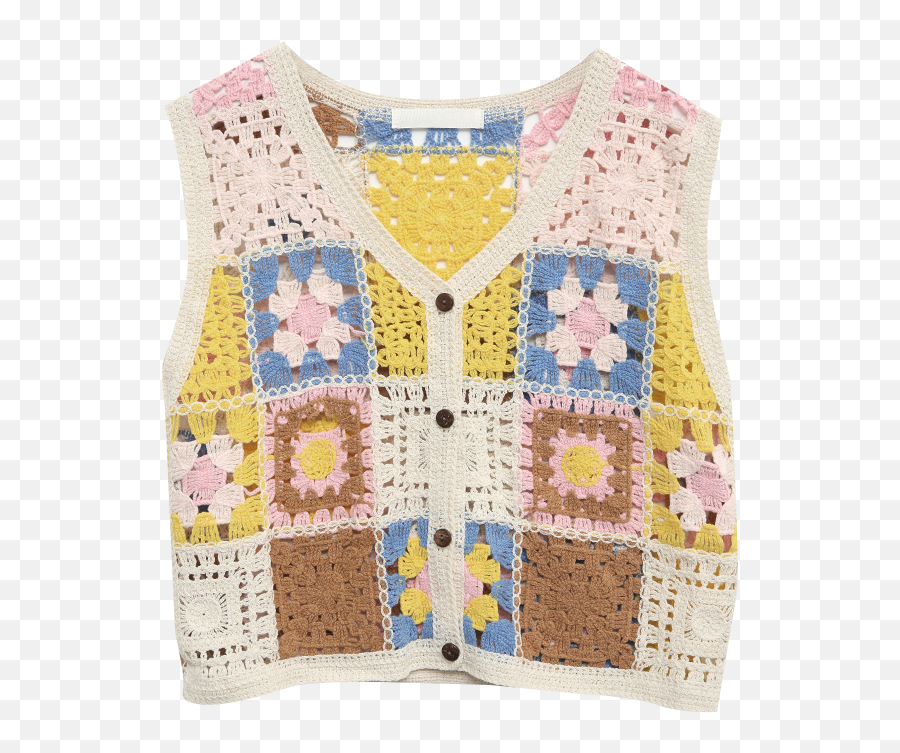 Outerwear Vests Stylenanda Korea Emoji,Crocheted Emoticon Patterns