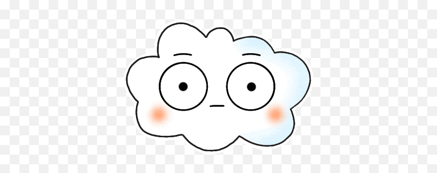 Cloud Emoji Sticker - Cloud Emoji Cute Discover U0026 Share Gifs Cute Stickers,Shame Emoji