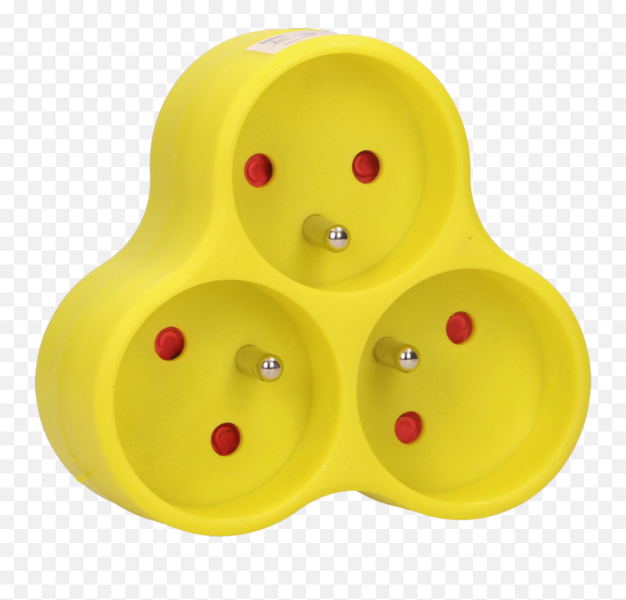 Triple Socket Outlet Yellow Orno Polska - Living Innovations Emoji,Fidget Spiner Emoticon