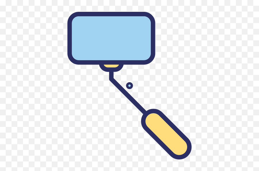 Selfie Stick Icon Of Colored Outline - Horizontal Emoji,Emoji Selfie Stick