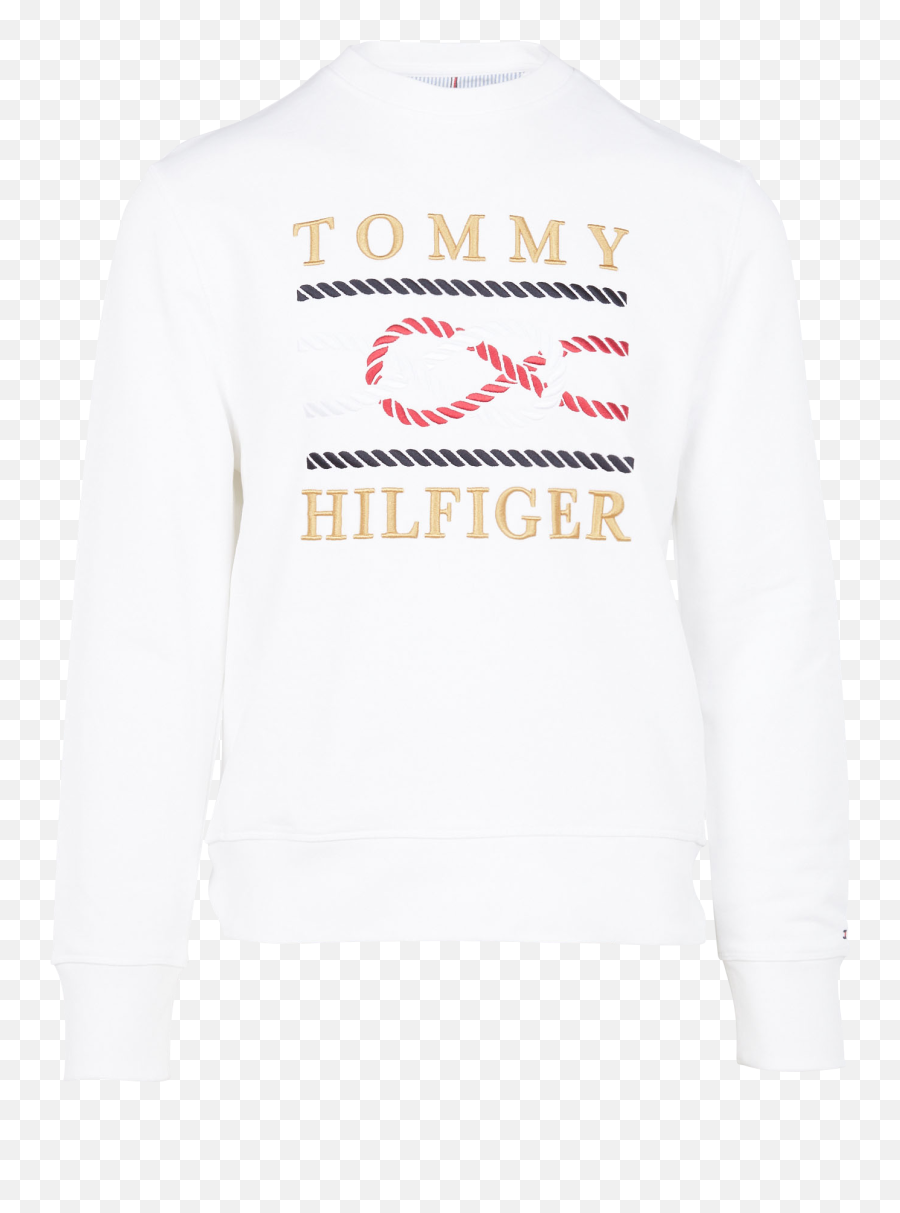 Hilfiger White Sweatshirt Shop Clothing U0026 Shoes Online Emoji,Face Emoticon Embroidered Long Sleeve Sweatshirts