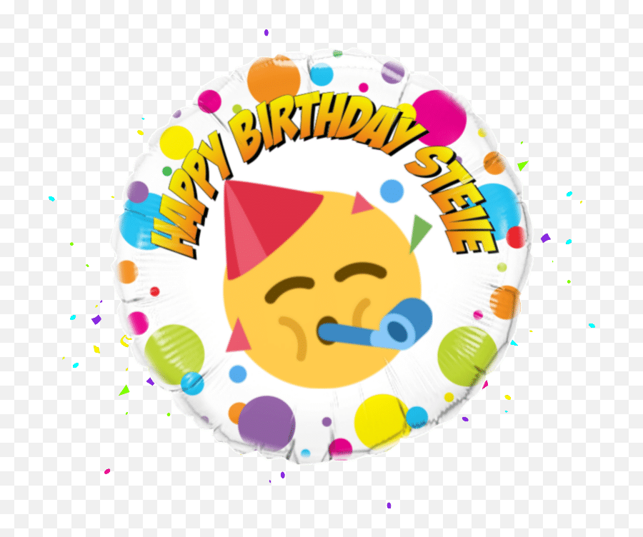 Birthday Emoji Balloon Delivery - Balloon Monkey,Conffetti Emoji