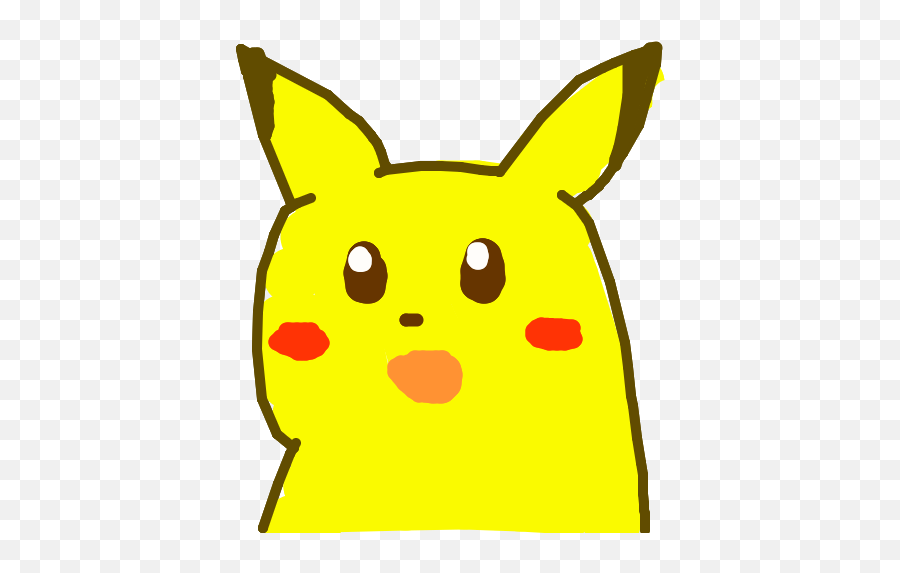 Surprised Pikachu O Rlayer Emoji,Dog Surprised Emoji