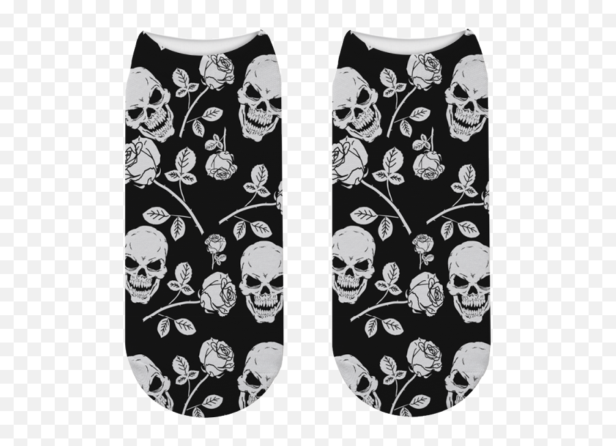 New 3d Printed Scary Skull Ankle Socks Men Lucky Skull Ghost Emoji,Funny Skeleton Emojis