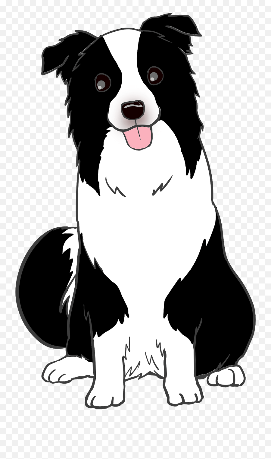 Border Collie Dog Animal Clipart Free Download Transparent - Border Collie Dog Clipart Emoji,Doberman Emoji