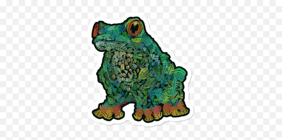 Best Frog Stickers Design By Humans Emoji,Bullfrog Emoji