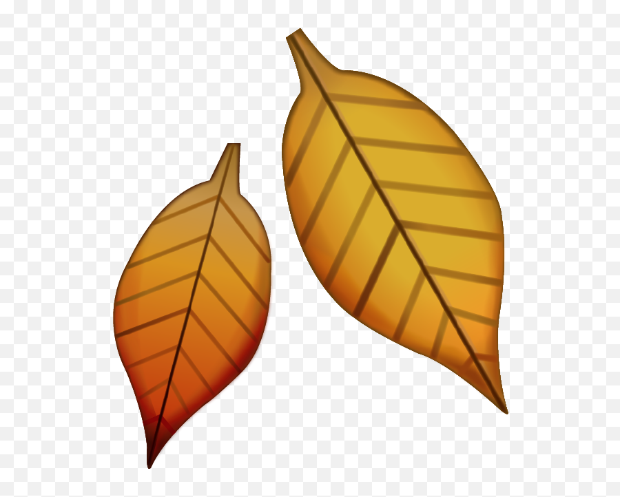 Download Fallen Leaf Emoji Image In Png - Fall Leaves Emoji Png,Orange Emojis