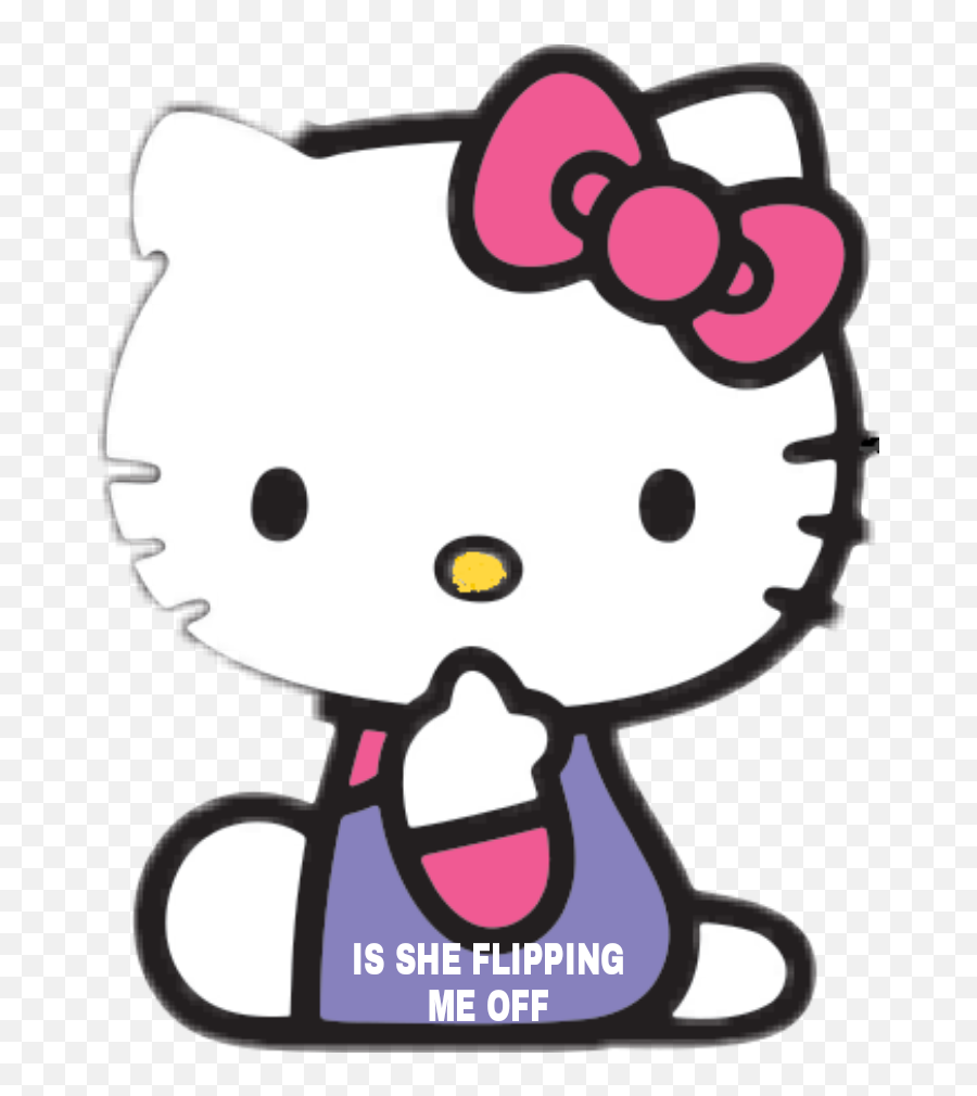 The Most Edited Flipping Picsart - Clipart Hello Kitty Emoji,Flipping Off Emoji Text