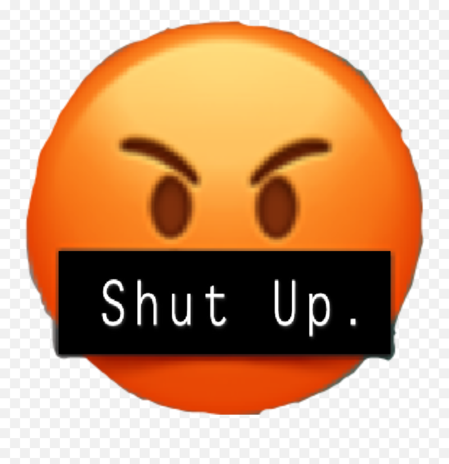 Shutup - Happy Emoji,Shut Up Emoticon