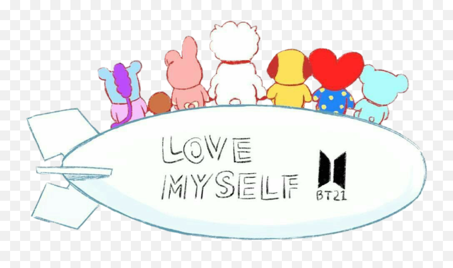 Bt21 Bts Koya Tata Shooky Cooky Chimmy - Bts Love Myself Bt21 Emoji,Bts Emoji Characters