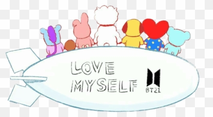 Bt21 Bts Koya Tata Shooky Cooky Chimmy - Bts Love Myself Bt21 Emoji,Bts Emoji Characters