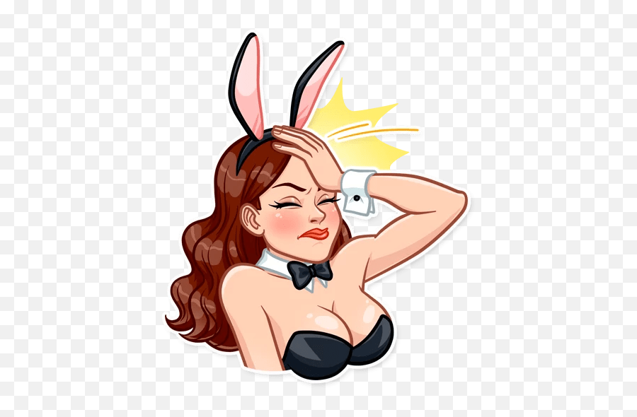 The Most Edited Playgirl Picsart - Playboy Girl Telegram Sticker Emoji,Playgirl Emoji