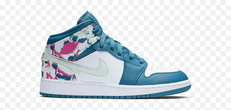 Air Jordan 1 Mid Gs - Retro 1 Gs Paint Stroke Emoji,Emoji Shoes Jordans